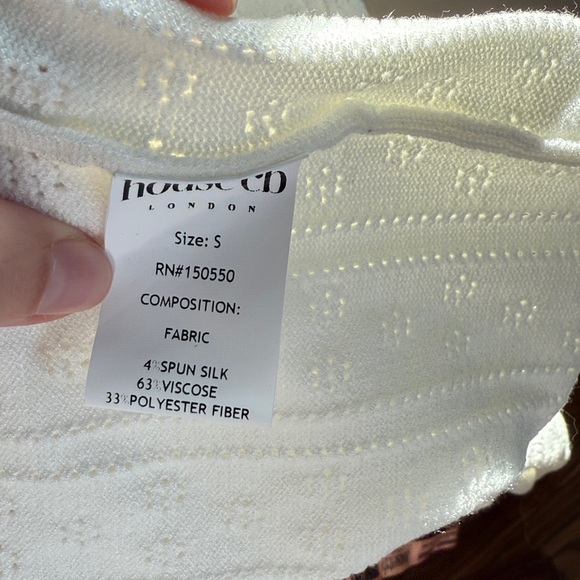 House of CB Myla Maxi Dress in White size Small NWT, White Knit Maxi Dress - Picture 8 of 8